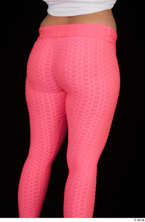 Leticia casual dressed pink leggings thigh 0006.jpg